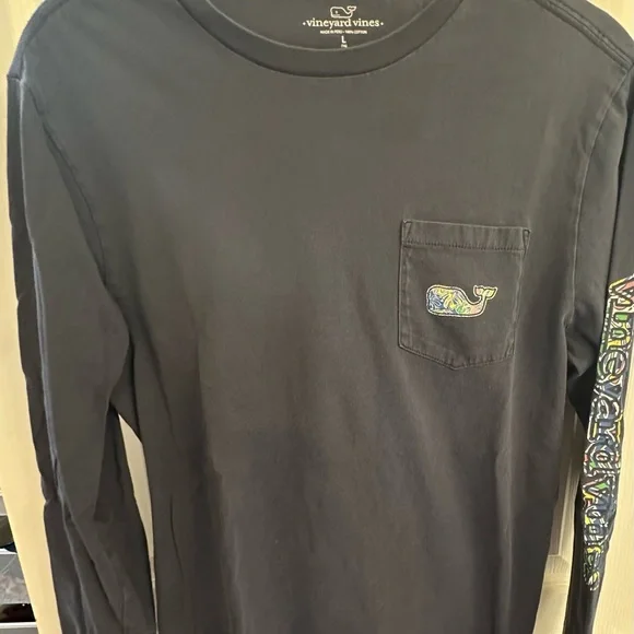 Vineyard Vines T-Shirt Trio - White, Maroon, Blue - Picture 7 of 8